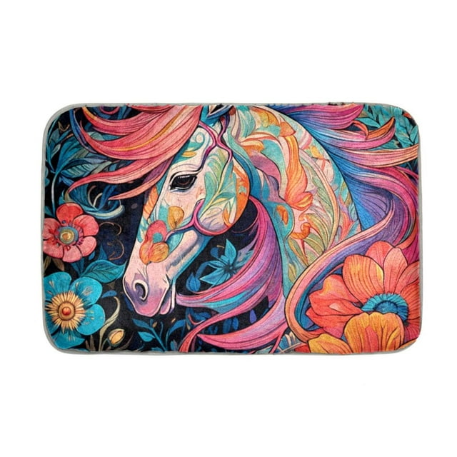 Lilibeely Area Floor Mat 24'' x 16" Soft NonSlip Square Large Carpet