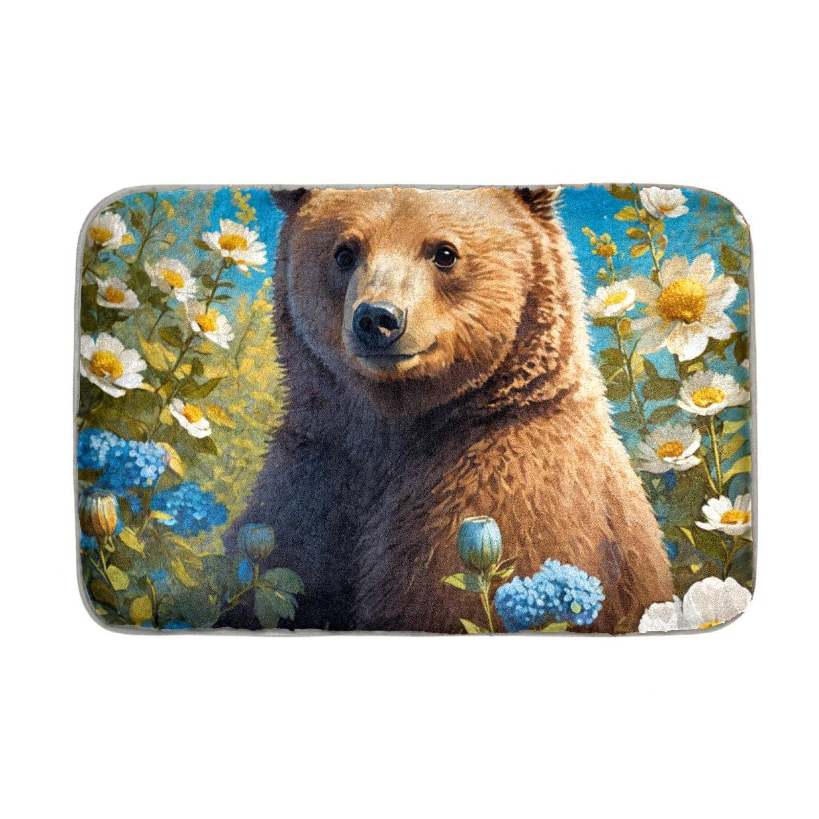 Lilibeely Area Floor Mat 35'' x 24" Soft NonSlip Square Large Carpet