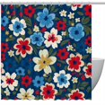 Lilibeely Shower Curtain with Hooks Printed Curtain Waterproof Shower Curtain Bathroom Screening