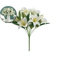 thumbnail image 1 of Lilies Flowers, Faux Lily Flower, Faux Lily Flower, Artificial Lily Silk Flowers, Artificial Lilies Bouquet for Weddings and Home Decor, 1 of 7