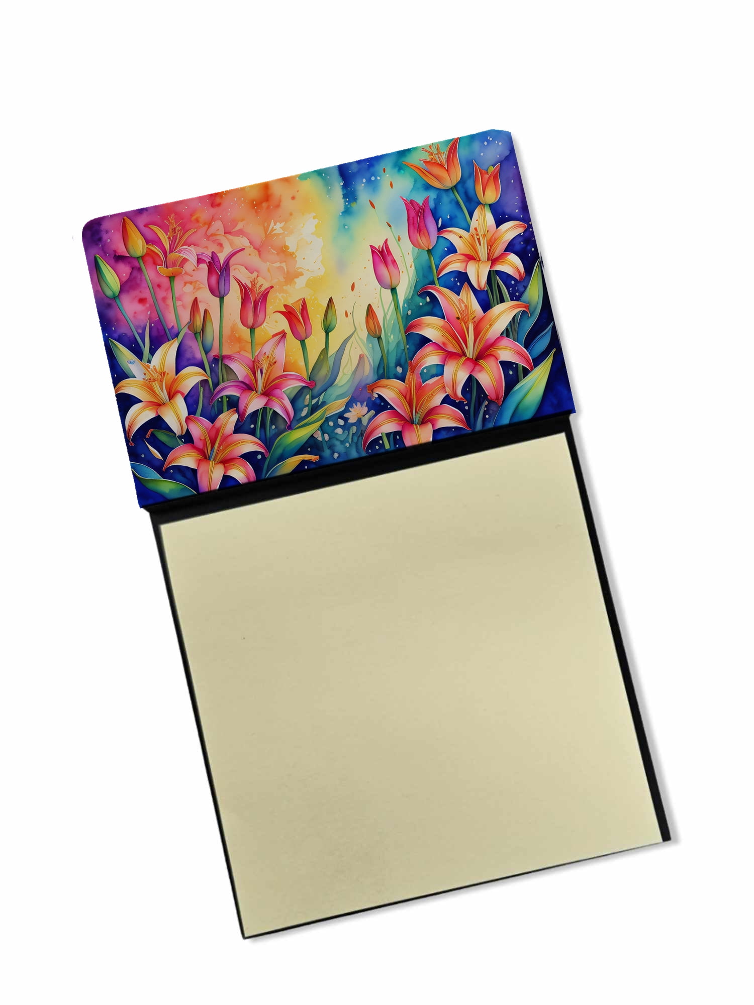Lilies in Color Sticky Note Holder 3.25 in x 5.25 in