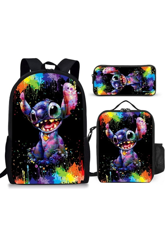 Lilio Stitch 16" Backpack with lunch bag and pencil case 5VVR