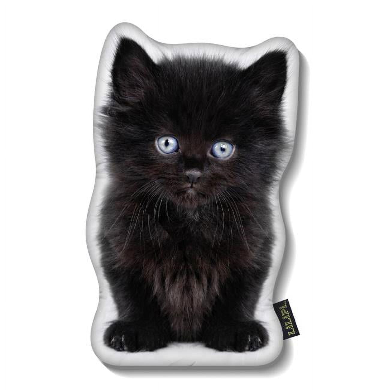Lilipi Brand KISHO4 Kitten Shaped Pillow Black Kitten Walmart