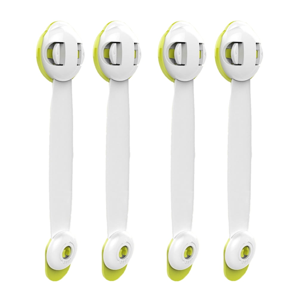 Liliping 4PCS Children Safety Locks Double Button Selfadhesive