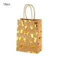 thumbnail image 1 of Lilixerw 10 PCS Christmas Snowflake Gift Bags,Xmas Paper Tote Bags with Snowflake Pattern for Holiday Party Favors,Xmas Gift Wrapping,8.27x5.91in,Gold, 1 of 6