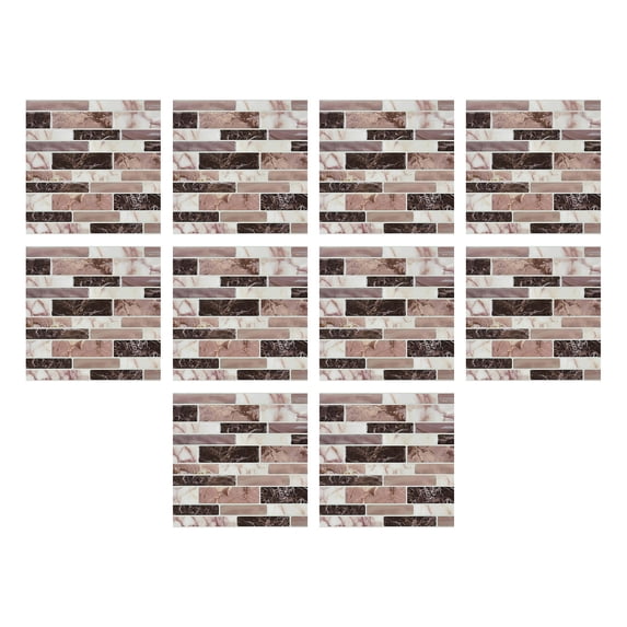 Lilixerw 10 PCS Self Adhesive Tile Stickers for Kitchen Backsplash and Bathroom,Home Decor Kitchen Wall Sticker
