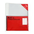 thumbnail image 1 of Lilixerw 100 PCS A4 Clear Document Folder,Waterproof Case Document Bag Paper Holder,11 Hole File Folder, 1 of 6