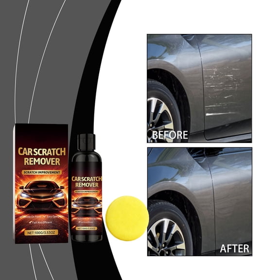 Lilixerw 100ml Car Scratch Remover Paste,2-in-1 Polishing & Filling Compound,Professional Car Clean Kit for Key Scratches,Scuffs,Forms Protective Coating,Fast-Drying,3.38 Fl Oz