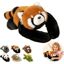 Lilixerw 11.8 Inch Cute Weighted Animal Plush Toy for Sleeping,Calming Hugging Animal Pillow with Glass Beads,Sensory Stuffed Toys for Family