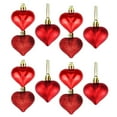 thumbnail image 1 of Lilixerw 12 PCS Heart Ornaments for Valentine‘s Day,Glossy Matte & Glitter Festive Pendant,Christmas Tree Decor,Couple Gifts,2.36Inch,Red, 1 of 6