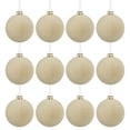 thumbnail image 1 of Lilixerw 12-Pack Flocked Christmas Balls Ornaments,2.36 Inch Velvet Foam Balls for Xmas Tree Decor,Home Party Supplies,Holiday Hanging Decor,Beige, 1 of 6