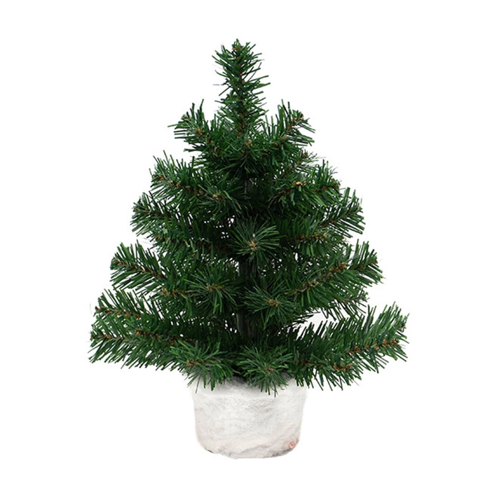 Lilixerw 13.7Inch Tabletop Artificial Christmas Tree,Realistic Desktop ...