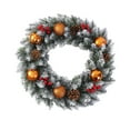 thumbnail image 1 of Lilixerw 15.8-inch Artificial Christmas Wreath with Simulated Red Berries,Realistic Xmas Greenery Garland for Front Door Window Wall Holiday Party Decor,Festival Supplies,Bronze, 1 of 6