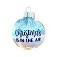 thumbnail image 1 of Lilixerw 2D Beach Christmas Ball Ornament,Blue Shatterproof Plastic Festival Hanging Decor for Xmas Tree&Holiday Displays,Modern 2.76Inch Pendant Decoration, 1 of 6