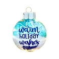 thumbnail image 1 of Lilixerw 2D Beach Christmas Ball Ornament,Blue Shatterproof Plastic Festival Hanging Decor for Xmas Tree&Holiday Displays,Modern 2.76Inch Pendant Decoration, 1 of 6