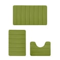 thumbnail image 1 of Lilixerw 3 PCS Bathroom Rugs,Non-Slip & Quick Dry Bath Mat Set,Foam Bath Rugs for Bathroom,Toilet and Shower Floor,Green, 1 of 9