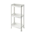thumbnail image 1 of Lilixerw 3 Tier Floor-standing Storage Rack,Plastic Storage Shelf for Snack Craft Art Makeup in Bathroom Bedroom Kitchen Bedside Narrow Space,13.4 x 7.48 x 25.7 inch, 1 of 2
