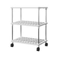 thumbnail image 1 of Lilixerw 3 Tier Rolling Utility Cart,Heavy-Duty Storage Rolling Cart with Wheels,Multifunctional Grid Organization Utility Cart for Kitchen Dining Room Living Room, 1 of 8