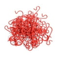 thumbnail image 1 of Lilixerw 30 PCS Christmas Ornament Hooks,Plastic S Shaped Christmas Tree Hooks,Multi Functional Pendant Hook for Xmas Stocking,Red, 1 of 2