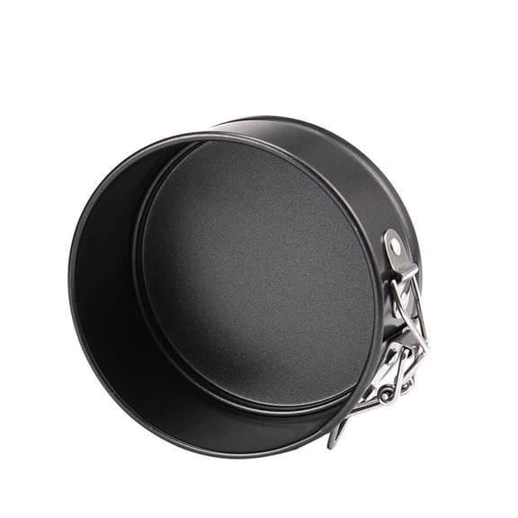 Lilixerw 4 inch 11cm Round Springform Cake Pan Black, Sturdy Construction, Portable Size, Holiday Essential, for Home Decoration