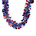 thumbnail image 1 of Lilixerw 4th of July Ribbons Decorations Red White Blue Metallic Tinsel Twist Garland Decorations Shiny Hanging Metallic Tinsel Ornaments for Independence Day Memorial Day Party Decor, 1 of 6