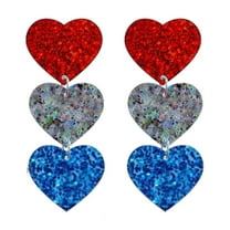 Lilixerw 4th of July Patriotic Earrings,American Flag Earrings,Independence Day Drop Earrings Hook Fashion Jewelry Gift for Women