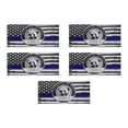 thumbnail image 1 of Lilixerw 5 PCS American Flag Thin Blue Line Sticker,Thin Line Flag Car Decal,Police Support Stickers for Cars,Trucks,Windows,Laptops, 1 of 6