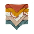 thumbnail image 1 of Lilixerw 5 PCS Soft Cotton Bib,Fashion Printed Bibs Set,Drooling and Teething Colorful Bibs, 1 of 1