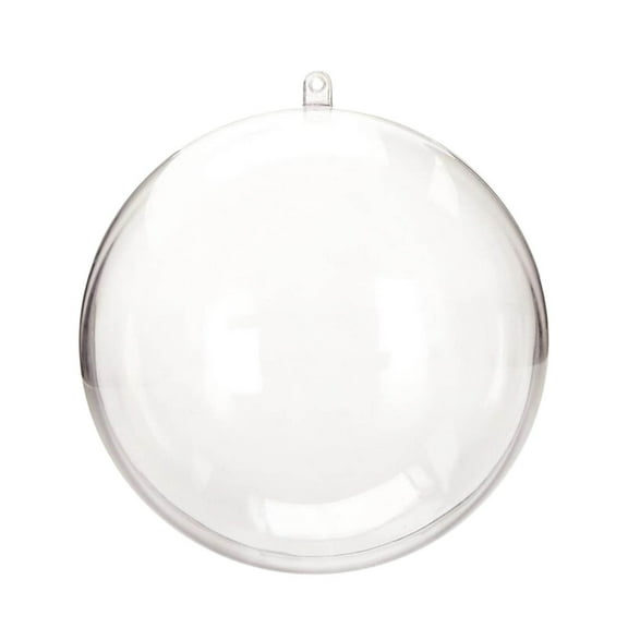 Lilixerw 5-Pack DIY Clear Christmas Balls Ornaments,2 inch Fillable Plastic Xmas Ball for Craft Display,Wedding Favors,Party Decor,Xmas Gifts