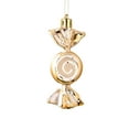 thumbnail image 1 of Lilixerw 6 PCS Christmas Candy Ornaments,Hanging Glitter Candy Decoration for Xmas Tree,Candy Pendant for Xmas Halloween Decoration,Gold, 1 of 3