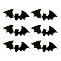 Lilixerw 6 PCS Halloween Cupcake Acrylic Decoration,Halloween Bat Cake Decorations,for Halloweens Theme Party Supplies
