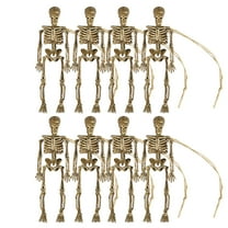 Lilixerw 8 PCS Posable Halloween Skeleton Decor,Hanging Skeletons Ornament for Halloween Decorations,Festival Party Props,Haunted House Accessories