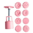 thumbnail image 1 of Lilixerw 9 PCS 3D Cookie Press Set,Handheld Biscuit Maker with 8 Molds for DIY Baking,Sturdy kitchen Tool,Easy to Use & Clean,Create Candy,Cakes,Pastries,Ideal Baking Tools Gift,Pink, 1 of 5