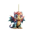 thumbnail image 1 of Lilixerw Acrylic Dragon Christmas Tree Decorations,Christmas Hanging Keepsake,Festival Supplies,Cute Cartoon Decorative Indoors Home Decor Xmas Gifts, 1 of 3