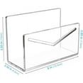 thumbnail image 1 of Lilixerw Acrylic File Holder,Clear File Organizer Mail Letter Sorter Desktop Folder Holder for Home Office Envelope Filling Paper Document, 1 of 8