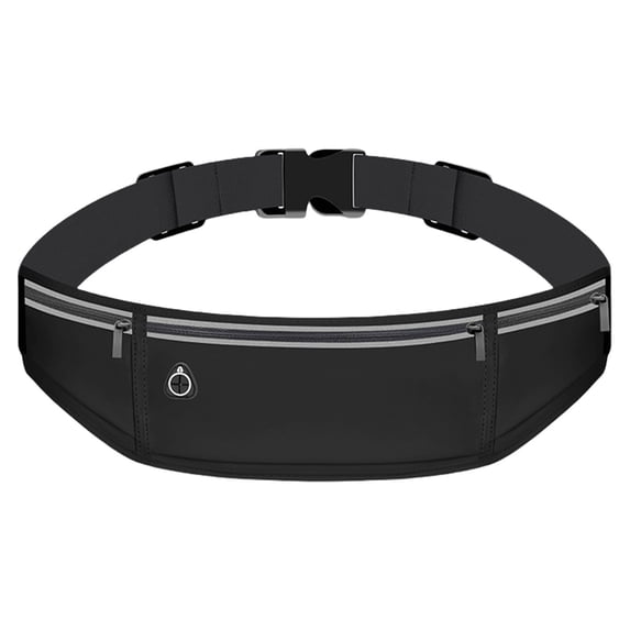 Lilixerw Adjustable Running Belt Waist Pack,Fashion Pack For Working Out With Sweat Resistant Backing,for Storage Phone,Black
