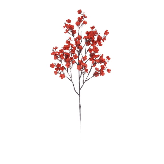 Lilixerw Artificial Spring Bouquet,Fake Floral Decoration for Spring Holiday Home Decor & Wedding Bouquet,Red,18.5 Inch