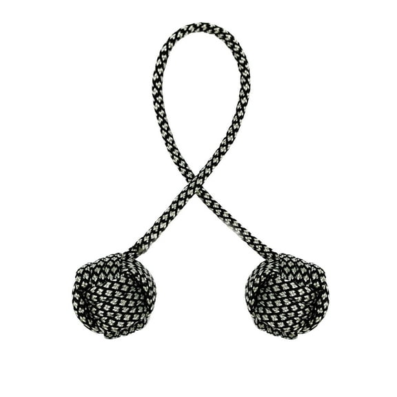 Lilixerw Begleri Fidget Beads Toys,Parachute Cord and Steel Beads Handmade Beads,Beginners Worry Beads,Leisure Toys,Black