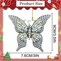 Lilixerw Butterfly Christmas Ornament 2025,Acrylic Festival Hanging Ornaments Pretty Colorful Christmas Tree Decorations,Xmas Ornaments Gifts for Women