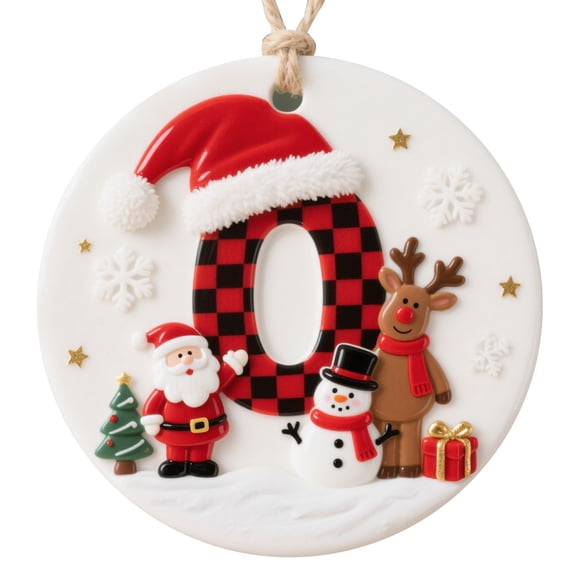 Lilixerw Christmas 26 Acrylic Alphabet Signs,3.15 inch Letter Hanging Ornament for Fireplace Wall Decor,Xmas Pendant for Home Party Wedding Room Decorations,Q