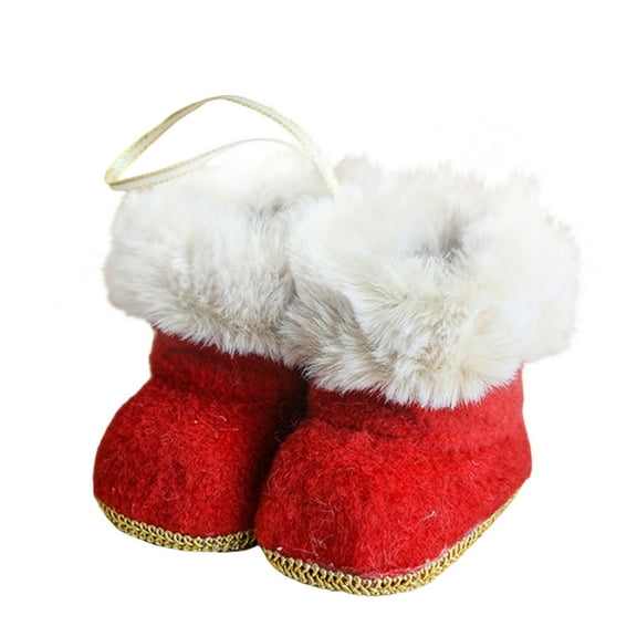 Lilixerw Christmas Candy Boots Ornament,Santa Claus Red Shoes Gift Pendant Decoration,Interesting Hanging Pendants for Christmas Tree Decor