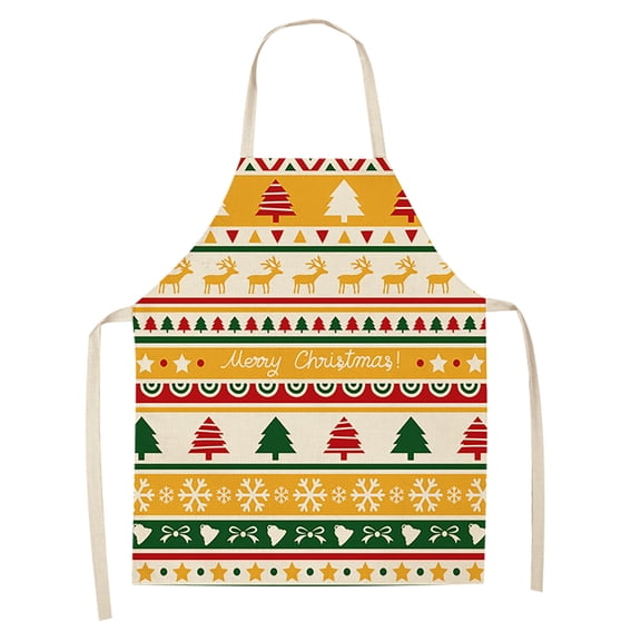 Lilixerw Christmas Cute Pattern Apron,Adult Kitchen Apron for Cooking Cleaning,Holiday Home & Restaurant Use,26.8 x 21.7 Inch