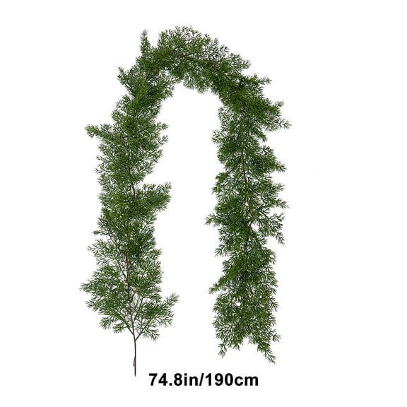 Lilixerw Christmas Greenery Garland,6.2ft Fake Pine Xmas Vine for Door Wall Hanging Decor
