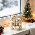 thumbnail image 1 of Lilixerw Christmas Nativity Figurine Warm Holy Family White Gold Baby Manger Tabletop Decor for Home Mantel Shelf Living Room Holiday Decoration, 1 of 6