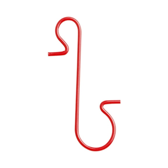 Lilixerw Christmas Ornament Hooks,Decorative Christmas Ornament Hooks for Xmas Balls,Christmas Party Supplies,Red