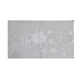 thumbnail image 1 of Lilixerw Christmas Placemat,with Snowflake Pattern,Heat Resistant Table Mat with Hollow-Out Design for Christmas Dining,17.7x11.8Inch,Silver, 1 of 6