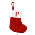thumbnail image 1 of Lilixerw Christmas Stockings with Initials,Letter P Embroidered Christmas Stockings,Cute Christmas Tree Pendant,Knitted Socks Decoration Props for Party Fireplace Hanging, 1 of 3