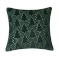 thumbnail image 1 of Lilixerw Christmas Tree Pattern Pillow Covers,18 x 18 inch Velvet Christmas Pillow Cases,Christmas Tree Cushion Covers for Outdoor Home Bed Sofa,Green, 1 of 3
