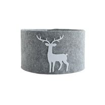 Lilixerw Christmas Tree Skirt,Reindeer Pattern Felt Christmas Tree Ring Xmas Tree Skirt for Holiday Party Decoration,Christmas Supplies