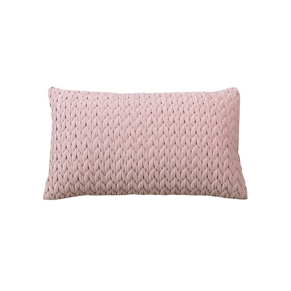 Lilixerw 11.8 x 19.6 inch Solid Soft Stretch Throw Pillow Covers,for Couch Sofa Home Decoration